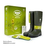 Bekina Agrilite Steplite Easygrip S4 leichte Sicherheitsstiefel wasserdicht für Herren und Damen mit Stahlkappe, Arbeitsstiefel für die Landwirtschaft mit Rutschfester Sohle, grün, EU 46 - 4