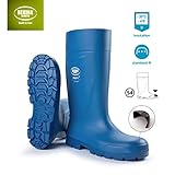 Steplite Easygrip S4 Sicherheitsstiefel für Herren und Damen mit Stahlkappe, rutschfeste Arbeitsstiefel beständig gegen chemische Reinigungsmittel, Lebensmittelindustrie, isolierend, blau EU 42 - 3