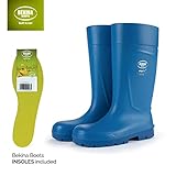 Steplite Easygrip S4 Sicherheitsstiefel für Herren und Damen mit Stahlkappe, rutschfeste Arbeitsstiefel beständig gegen chemische Reinigungsmittel, Lebensmittelindustrie, isolierend, blau EU 42 - 4
