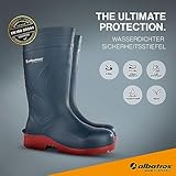 ALBATROS PROTECTOR PLUS S5 SRC – wasserdichter Sicherheitsstiefel und Arbeitsstiefel für Herren und Damen mit Stahlkappe & Durchtrittsschutz – blau rot Gr.42 - 2