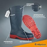 ALBATROS PROTECTOR PLUS S5 SRC – wasserdichter Sicherheitsstiefel und Arbeitsstiefel für Herren und Damen mit Stahlkappe & Durchtrittsschutz – blau rot Gr.42 - 3