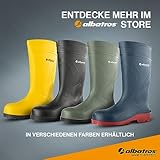 ALBATROS PROTECTOR PLUS S5 SRC – wasserdichter Sicherheitsstiefel und Arbeitsstiefel für Herren und Damen mit Stahlkappe & Durchtrittsschutz – blau rot Gr.42 - 7