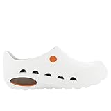 Oxypas Safety Jogger Arbeitsschuhe Damen – Antistatische und rutschfeste Sicherheitsschuhe Herren, Leichter Clog für Medizin, Pflege und Gastro, Antibakteriell, Weiss, EU 39/40 - 2