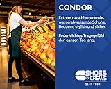 Shoes for Crews Condor, Arbeitsschuhe Damen mit Rutschfester Laufsohle, Atmungsaktiv und Spritzwassergeschützt, Damen Sneaker Weiß - 5