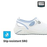 SAFETY JOGGER Arbeitsschuhe Damen Oxypas – LINA – Leichter, Bequemer Sicherheitsschuh mit Klettverschluss, ideal für Pflege, Küche oder Innenbereich, rutschfest, 39 EU Blau - 4