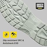 SAFETY JOGGER Unisex X0500 Food Service Shoe, Weiß White L Grey, 39 EU - 4