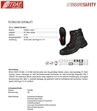 Nitras Power Step Mid+ 7213 Sicherheitsstiefel - EN 20345 S3 SRC ESD - Schwarz - 42 - 4