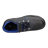 Herren Reis Sicherheitsschuhe Arbeitsschuhe Schutzschuhe Schnürsenkel (44 EU, Blau) - 4