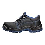 Herren Reis Sicherheitsschuhe Arbeitsschuhe Schutzschuhe Schnürsenkel (44 EU, Blau) - 7