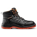 Sicherheitsstiefel Herren S3 SRC Sicherheit Stiefel Verbundstoff Kappe Und Kevlar Zwischensohle Atmungsaktiv Leicht Arbeitsschuhe Metallfrei Knöchelhoch Luftdurchlässige 8844 Black Hammer (43 EU) - 7