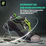 RODOPI Arbeitsschuhe Airgee-Protect für Herren und Damen Gr. 44 Sicherheitsschuhe S3 EN ISO 20345:2011 Zertifiziert Stahlkappenschuhe mit 200 Joule Zehenschutz und durchtrittsicher - 2