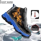 VITIKE Kinder Schneestiefel Jungen Warmfutter Jungen Schneestiefel, 0 Schwarz, Gr.- 34 EU - 5
