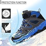 VITIKE Kinder Schneestiefel Jungen Warmfutter Jungen Schneestiefel, 0 Schwarz, Gr.- 34 EU - 7