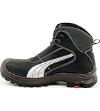 Puma Safety Shoes Cascades Mid S3 HRO SRC, Puma 630210-202 Unisex-Erwachsene Sicherheitsschuhe, Schwarz (schwarz/weiß 202), EU 43 - 2