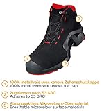 Uvex Sicherheitsstiefel / Arbeitsstiefel „One“ 8517 S3, schwarz/rot, Weite: 11, Größe: 42 - 4