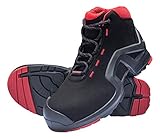 Uvex Sicherheitsstiefel / Arbeitsstiefel „One“ 8517 S3, schwarz/rot, Weite: 11, Größe: 42 - 3