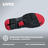 Uvex Sicherheitshalbschuh / Arbeitsschuh „One“ 8516 S3, schwarz/rot, Weite: 11, Größe: 36 - 6