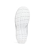 ABEBA 112962 711033 S2 Halbschuh, Rutschhemmende PU-Sohle, Weiß, 39 Größe - 4