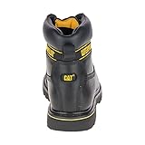 CAT Sicherheitsstiefel HOLTON S3, Arbeitssicherheitsstiefel mit Stahlkappe Herren, schwarz, Gr. 43 - 4