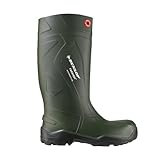 Dunlop C762933 S5 PUROFORT+ Unisex-Erwachsene Langschaft Gummistiefel, Dunkelgrün/Schwarz, 39 EU - 3