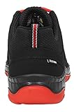 ELTEN Sicherheitsschuhe Maddox Black-red Low ESD S3, Herren, Sneaker, sportlich, schwarz, rot, Stahlkappe, Größe 44 - 5