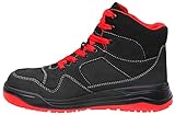 ELTEN Sicherheitsschuhe MAVERICK black-red Mid ESD S3, Herren, sportlich, Sneaker, leicht, schwarz/rot, Stahlkappe - Größe 44 - 5