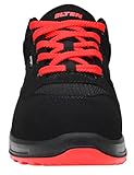 ELTEN Unisex Erwachsene Elten Sicherheitsschuhe Lakers Xxt Low Esd S1p, Damen, Herren, Sportlich, Leicht, Schwarz/Rot, Kunst Sicherheitssneaker, Schwarz Schwarz 1, 43 EU - 2