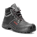 ELTEN Herren Elten Sikkerhedssko S3, mænd, letvægt, sort, stålhætte Sicherheitsschn rstiefel Renzo XXW Mid ESD S3 Gr e 44, Schwarz, 44 EU - 7