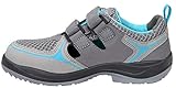 ELTEN Sicherheitsschuhe MILA aqua Easy ESD S1, Damen, sportlich, leicht, grau/aqua, Stahlkappe, Klettverschluss - Größe 39 - 5