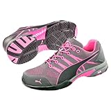 Puma 642910 Celerity KNIT Pink WNS Low – S1 HRO SRC Damen Sicherheitshalbschuh 38 Grau/Pink - 7