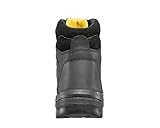 Puma Safety Shoes Borneo Black Mid S3 HRO SRC, Puma 630411-202 Unisex-Erwachsene Sicherheitsschuhe, Schwarz (schwarz/gelb 202), EU 43 - 4