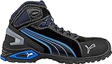 Puma 632250-256-45 Rio Mid S3 SRC Sicherheitsschuhe Größe 45, Schwarz, Grau/Blau/Weiß - 7