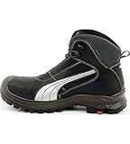 Puma Safety Shoes Cascades Mid S3 HRO SRC, Puma 630210-202 Unisex-Erwachsene Sicherheitsschuhe, Schwarz (schwarz/weiß 202), EU 40 - 2