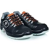 ruNNex Sicherheitsschuhe S3 Arbeitsschuhe mit Alu-Kappe, baugeeignet, 42, schwarz, 5307 - 7